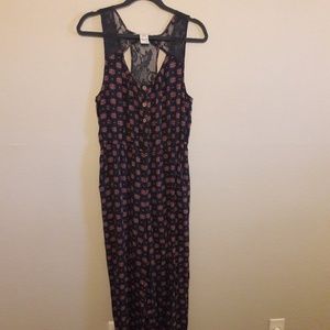 American Rag full length floral romper